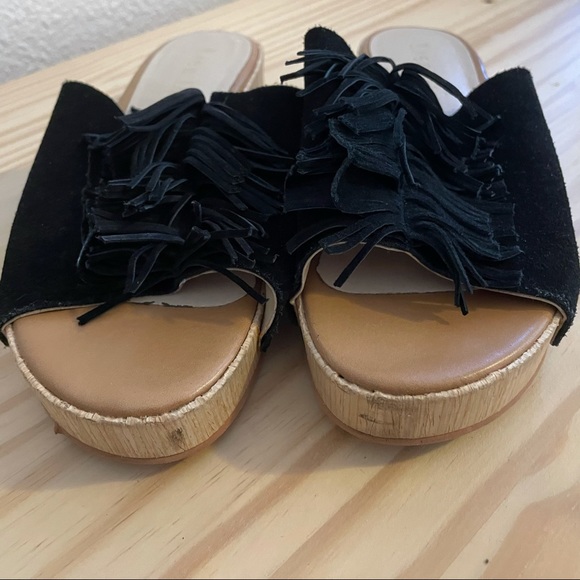SIZE 7 black SANDALS Anthropologie - Picture 5 of 7
